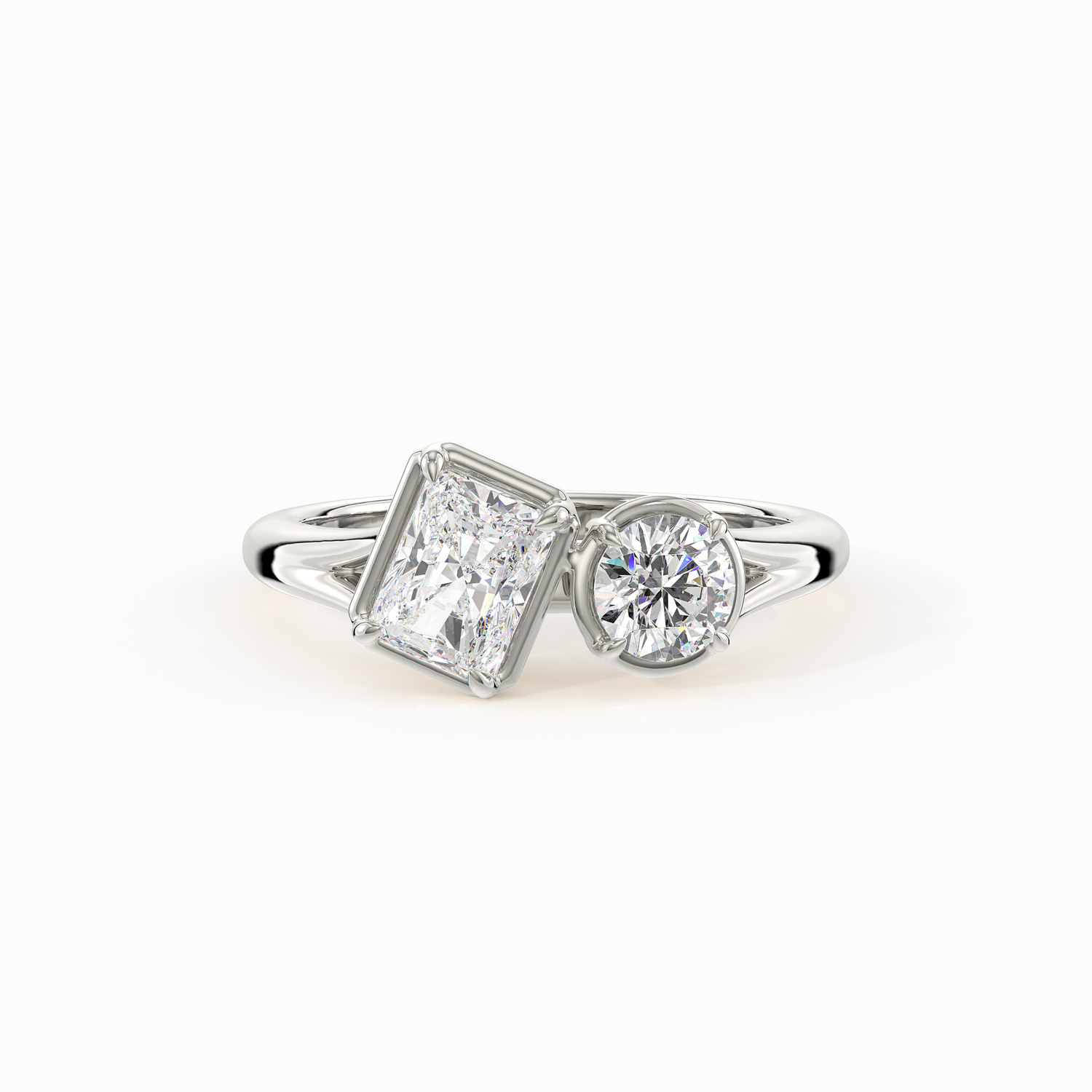 Sacet product image 1.00 Ct Rond Bague de fiançailles - Image 1