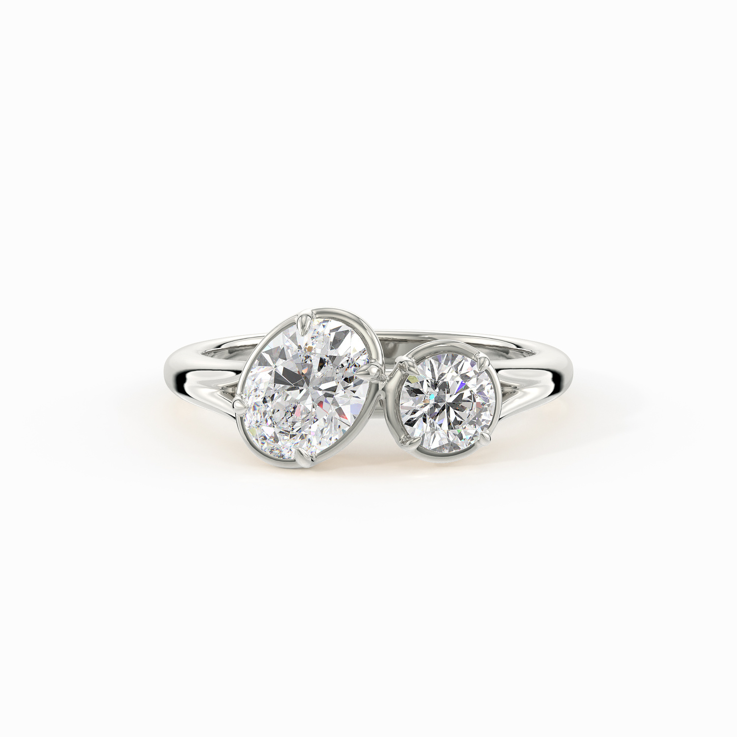 Sacet product image 1.00 Ct Rond Bague de fiançailles - Image 1