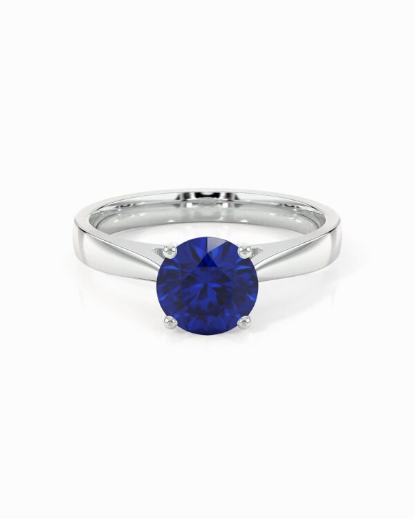 Rond Pierres précieuses Bague de fiançailles